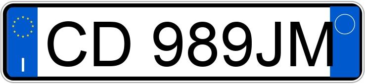 Numer rejestracyjny CD989JM posiada TOYOTA Corolla