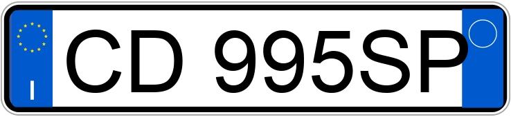 Numer rejestracyjny CD995SP posiada MAZDA MX-5 1a serie