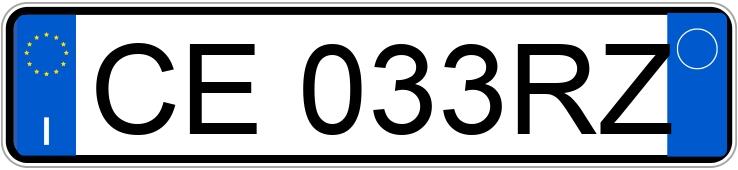Numer rejestracyjny CE033RZ posiada RENAULT Megane 2a serie