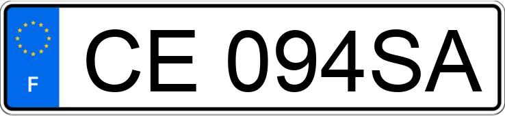 Numer rejestracyjny CE094SA posiada PEUGEOT 307