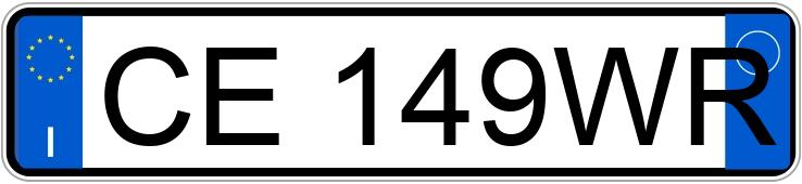 Numer rejestracyjny CE149WR posiada VOLVO Serie 40