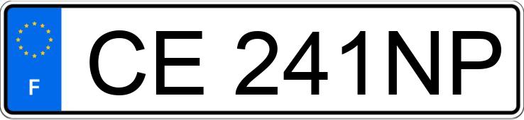 Registreringsnummeret CE241NP har FIAT PANDA