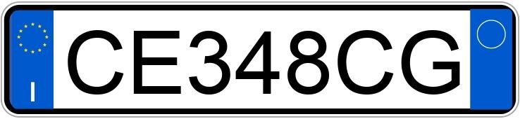 Il numero di registrazione CE348CG ha SUZUKI Jimny 3a serie