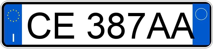 Numer rejestracyjny CE387AA posiada CITROEN C3 1a serie