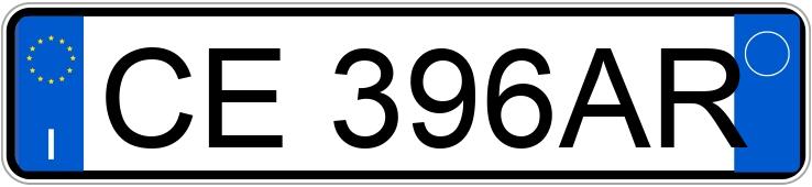 Numer rejestracyjny CE396AR posiada FIAT Punto 3a serie Numer rejestracyjny CE396AR posiada FIAT Punto 3a serie