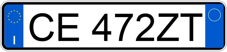 Numer rejestracyjny CE472ZT posiada AUDI A3 2a serie