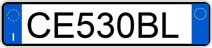 Numer rejestracyjny CE530BL posiada TOYOTA RAV4 2a serie