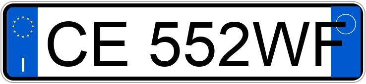 Numer rejestracyjny CE552WF posiada FIAT Punto 2a serie Numer rejestracyjny CE552WF posiada FIAT Punto 2a serie