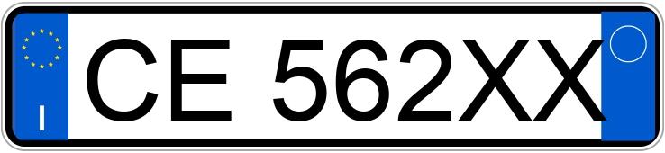 Numer rejestracyjny CE562XX posiada PEUGEOT 206