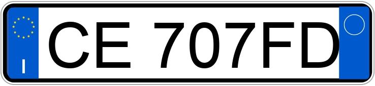 Numer rejestracyjny CE707FD posiada TOYOTA RAV4 2a serie