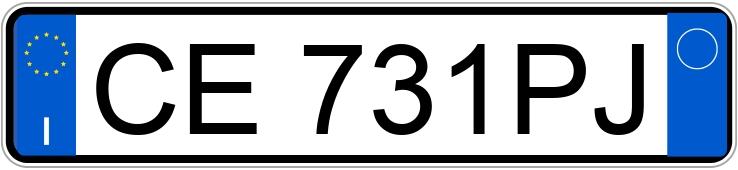 Numer rejestracyjny CE731PJ posiada VOLKSWAGEN Golf 4a serie Numer rejestracyjny CE731PJ posiada VOLKSWAGEN Golf 4a serie