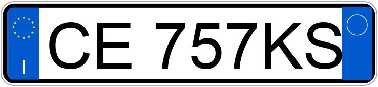 Numer rejestracyjny CE757KS posiada CITROEN C3 1a serie