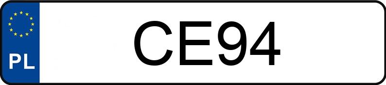 Registreringsnummeret CE 94 har DODGE Grand Caravan 3.6 Kat. MR`11 SXT Aut. - CE94 Registreringsnummeret CE 94 har DODGE Grand Caravan 3.6 Kat. MR`11 SXT Aut. - CE94