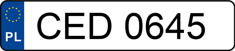 Le numéro d’enregistrement CED 0645 a FSO-WARSZAWA POLONEZ - CED0645