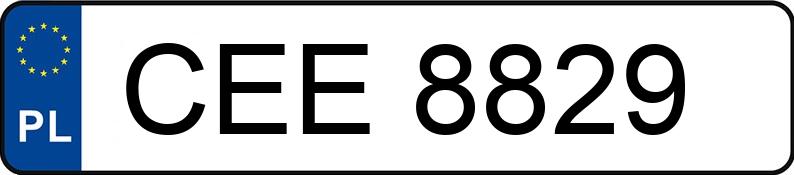 Numer rejestracyjny CEE 8829 posiada FIAT CINQUECENTO - CEE8829