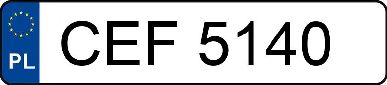 Numer rejestracyjny CEF 5140 posiada FIAT UNO 45/5 - CEF5140 Numer rejestracyjny CEF 5140 posiada FIAT UNO 45/5 - CEF5140