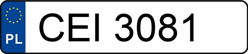 Numer rejestracyjny CEI 3081 posiada FSO-WARSZAWA POLONEZ CARO 1.6 KAT - CEI3081