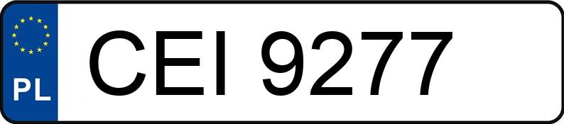 Numer rejestracyjny CEI 9277 posiada SKODA FELICIA 1.3KAT - CEI9277