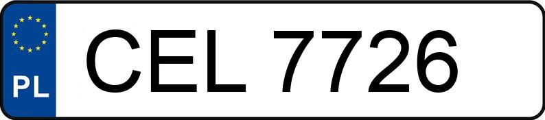 Registreringsnumret CEL 7726 har FIAT 126 ELX Maluch SX - CEL7726