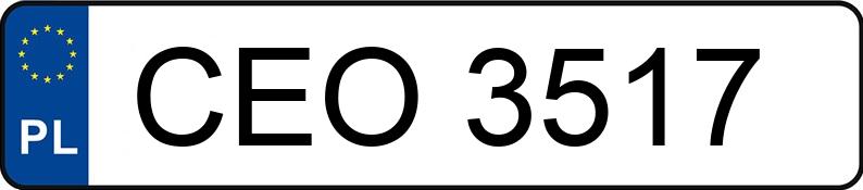 Numer rejestracyjny CEO 3517 posiada SKODA OCTAVIA 1.9 - CEO3517