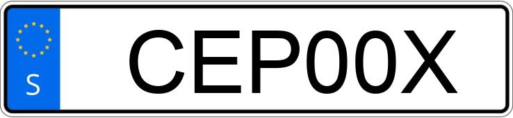Registreringsnummeret CEP00X har Mini Cooper S