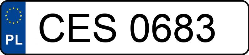 Numer rejestracyjny CES 0683 posiada HONDA Civic 1.4i MR`95 iS - CES0683