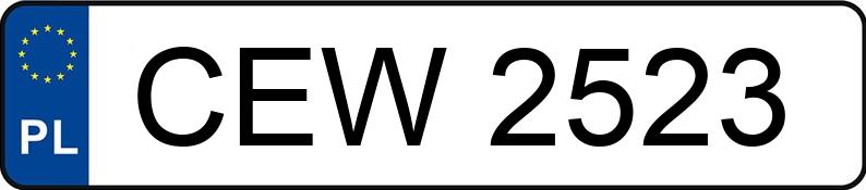 Numer rejestracyjny CEW 2523 posiada VOLKSWAGEN Golf III 1.8i Kat. MR`91 GT - CEW2523