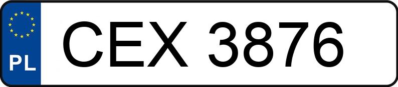 Numer rejestracyjny CEX 3876 posiada VOLKSWAGEN Golf IV 1.4 MR`97 Trendline - CEX3876