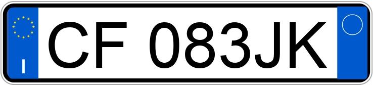 Numer rejestracyjny CF083JK posiada CITROEN C3 1a serie