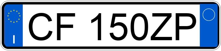 Numer rejestracyjny CF150ZP posiada FIAT Fiorino 1a serie