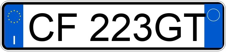 Numer rejestracyjny CF223GT posiada PEUGEOT 206 Numer rejestracyjny CF223GT posiada PEUGEOT 206