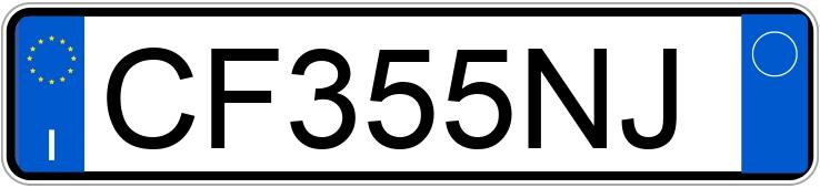 Numer rejestracyjny CF355NJ posiada FIAT Panda 2a serie Numer rejestracyjny CF355NJ posiada FIAT Panda 2a serie