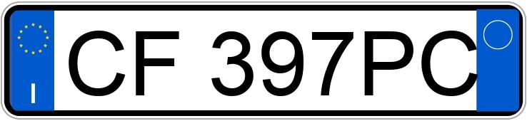 Numer rejestracyjny CF397PC posiada FIAT Punto 2a serie