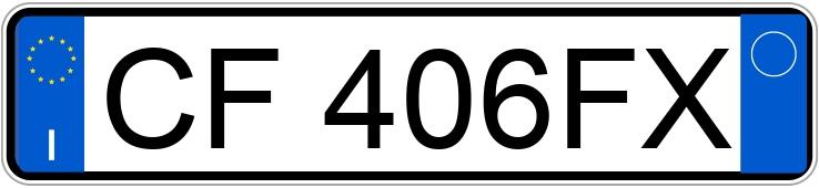 Numer rejestracyjny CF406FX posiada FORD Fiesta 5a serie