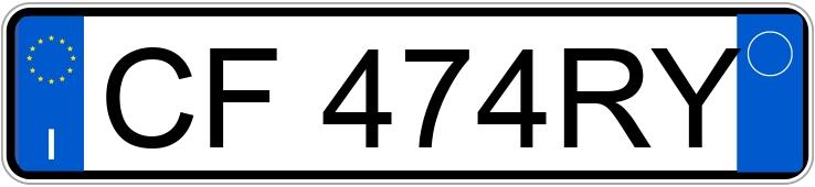 Numer rejestracyjny CF474RY posiada FORD Focus 1a serie