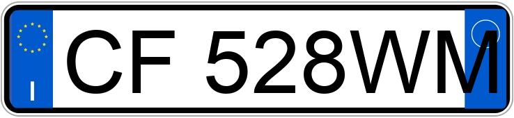 Numer rejestracyjny CF528WM posiada Fiat Doblo