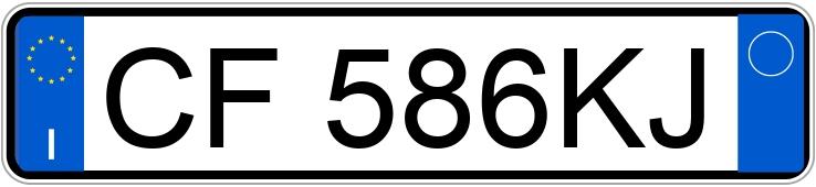 Numer rejestracyjny CF586KJ posiada ALFA ROMEO 156 1a serie