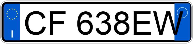 Numer rejestracyjny CF638EW posiada FIAT Punto 2a serie Numer rejestracyjny CF638EW posiada FIAT Punto 2a serie