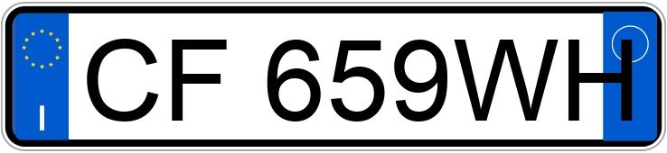 Numer rejestracyjny CF659WH posiada PEUGEOT 206