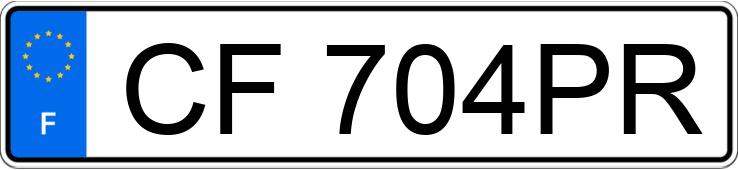 RegistreringsnummerCF704PR har RENAULT CLIO III