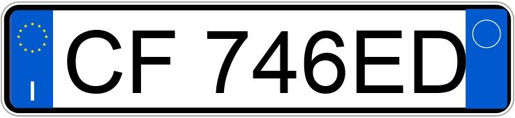 Numer rejestracyjny CF746ED posiada FORD Fiesta 5a serie