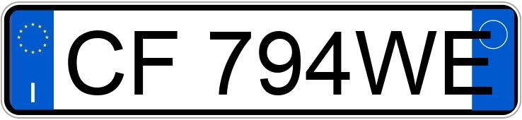 Numer rejestracyjny CF794WE posiada VOLKSWAGEN Golf 4a serie Golf 1.9 TDI-130 CV cat 5P Highline Plus (96 kw) Numer rejestracyjny CF794WE posiada VOLKSWAGEN Golf 4a serie Golf 1.9 TDI-130 CV cat 5P Highline Plus (96 kw)