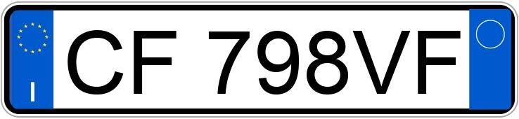 Numer rejestracyjny CF798VF posiada FIAT Panda 1a serie