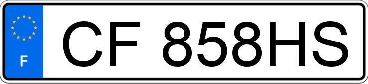 Numer rejestracyjny CF858HS posiada RENAULT CLIO III