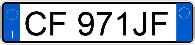 Numer rejestracyjny CF971JF posiada PORSCHE Boxster