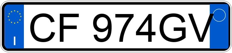 Numer rejestracyjny CF974GV posiada LANCIA Y Numer rejestracyjny CF974GV posiada LANCIA Y