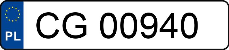 Numer rejestracyjny CG 00940 posiada DAEWOO LANOS - CG00940