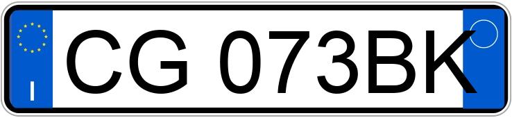 Numer rejestracyjny CG073BK posiada FIAT Panda 1a serie