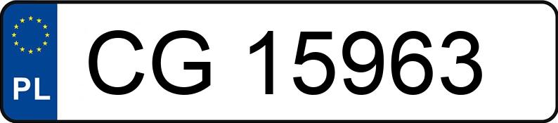 Numer rejestracyjny CG 15963 posiada OPEL  - CG15963