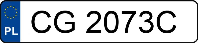 Numer rejestracyjny CG 2073C posiada NISSAN QASHQAI - CG2073C